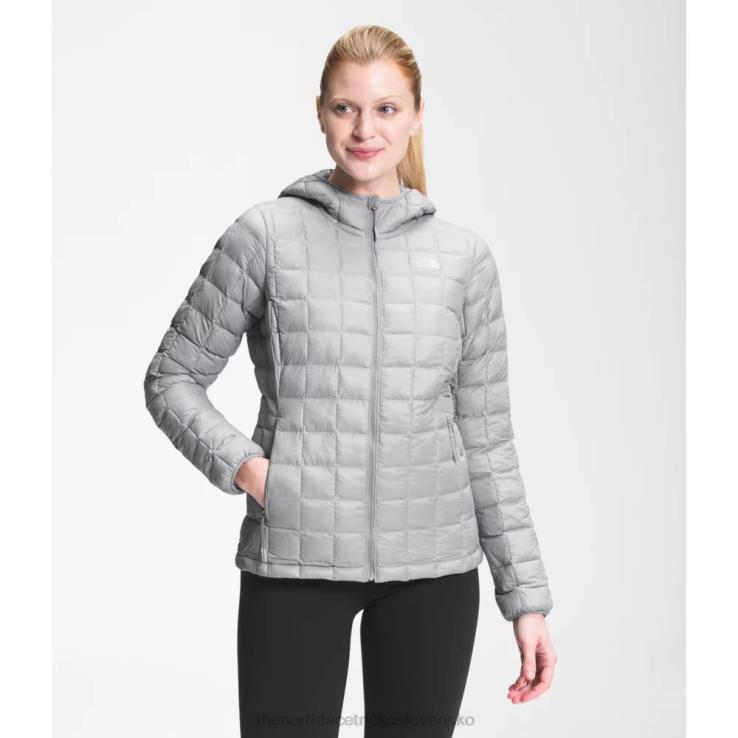 HLH084198 sivá The North Face dámska termobalová eko mikina s kapucňou 2.0