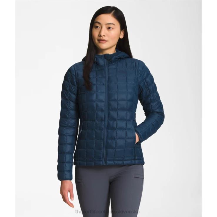 HLH084199 tienisté modré The North Face dámska termobalová eko mikina s kapucňou 2.0