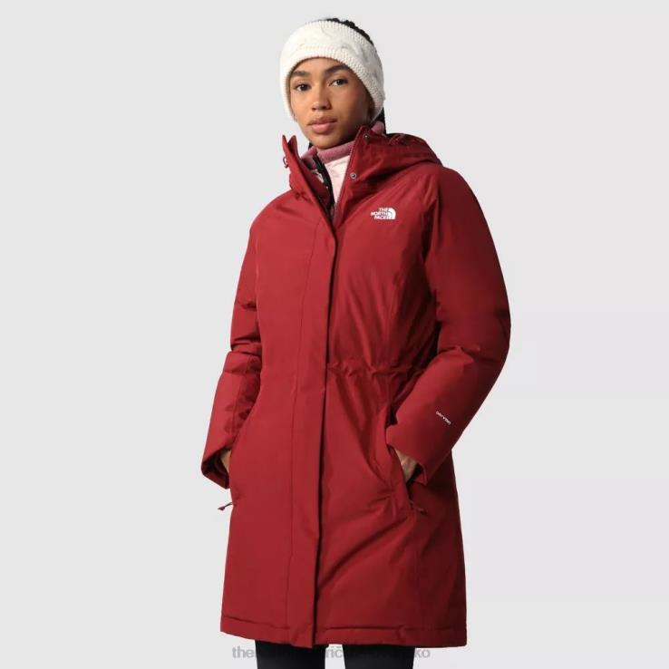 HLH08437 cordovan The North Face dámska brooklynská parka