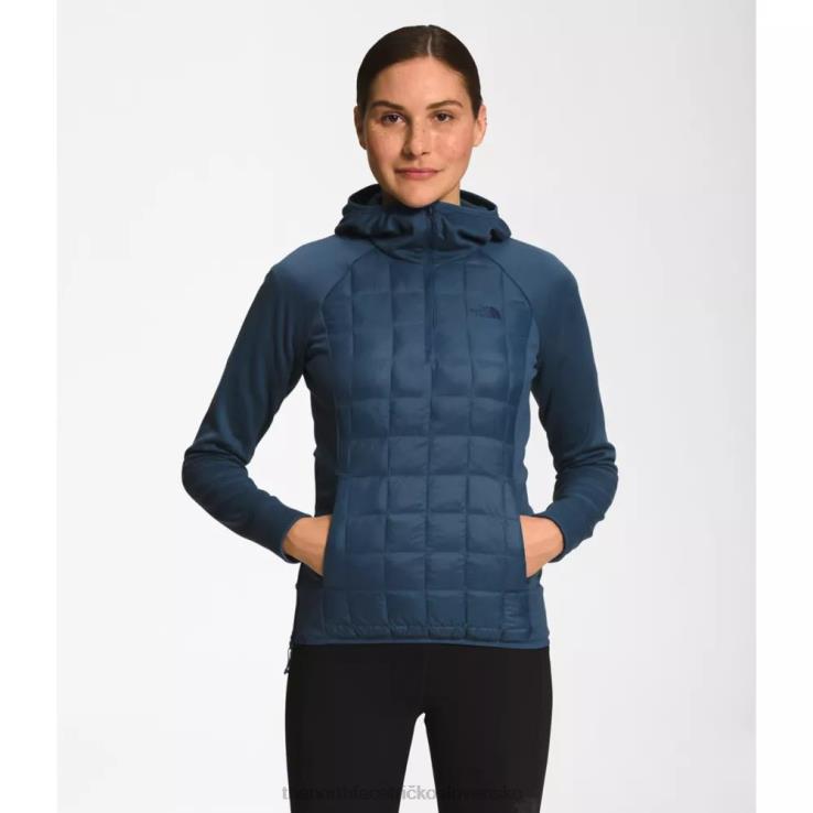 HLH084678 tienisté modré The North Face dámska termobalová hybridná eko bunda 2.0