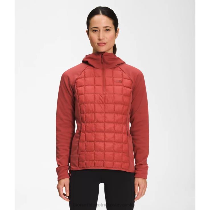 HLH084681 korenie červené The North Face dámska termobalová hybridná eko bunda 2.0