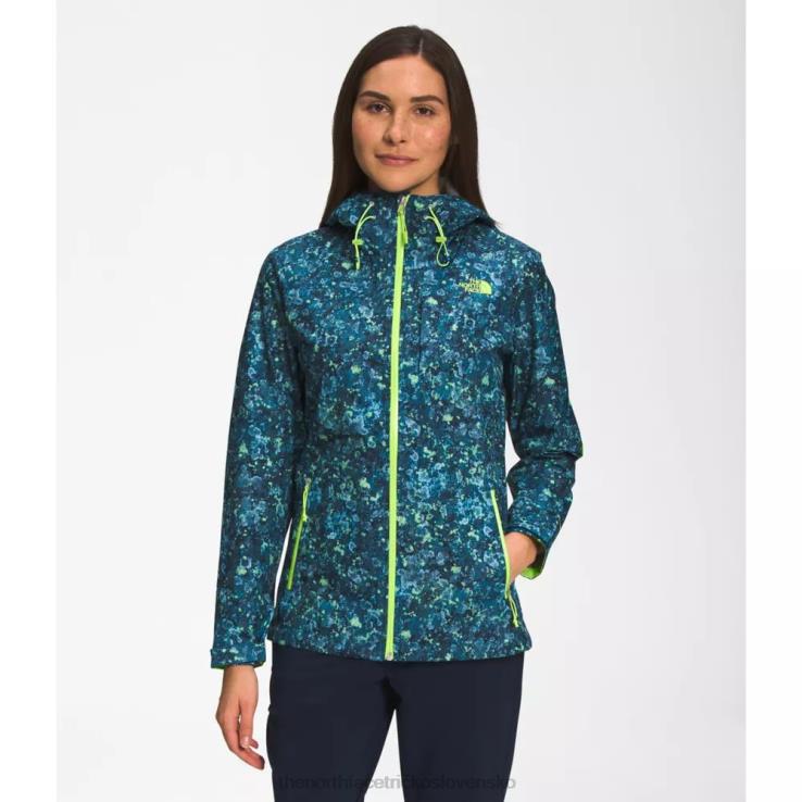 HLH084769 modrý lišajník The North Face dámska bunda alta vista s potlačou