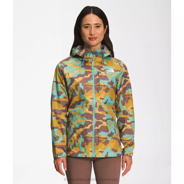 HLH084770 wasabi oslniť The North Face dámska bunda alta vista s potlačou