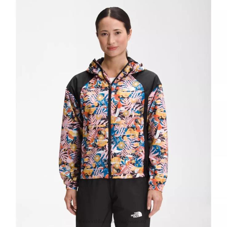 HLH084782 čierna The North Face hydrenalínová bunda s potlačou, dĺžka 2000 ï¾¡ï¾ª 25