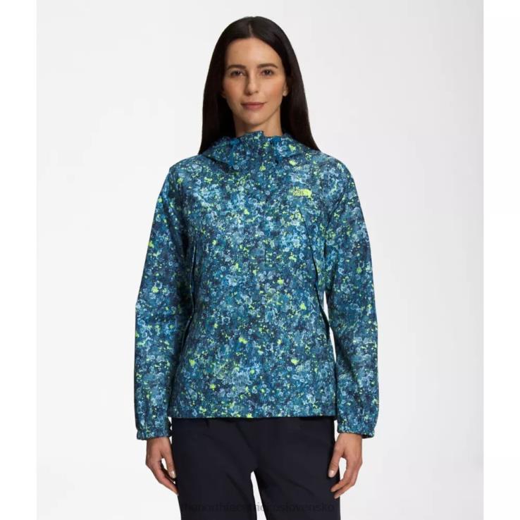 HLH084806 modrý lišajník The North Face dámske sako antora s potlačou
