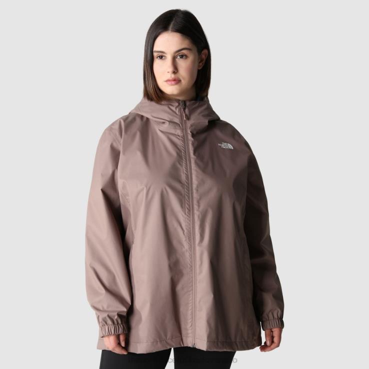 HLH08586 hlboká taupe The North Face dámska turistická bunda nadmernej veľkosti
