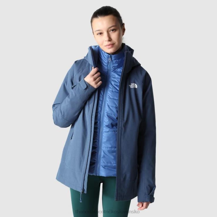 HLH08590 tienisté modré The North Face dámska trojklimatická bunda inlux