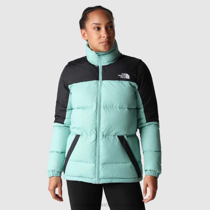 HLH08595 wasabi-čierna The North Face dámska diablo páperová bunda wasabi čierna