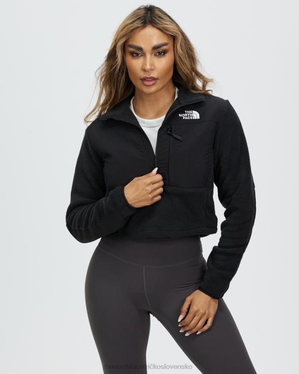 HLH086899 čierna The North Face skrátená denali páperová bunda