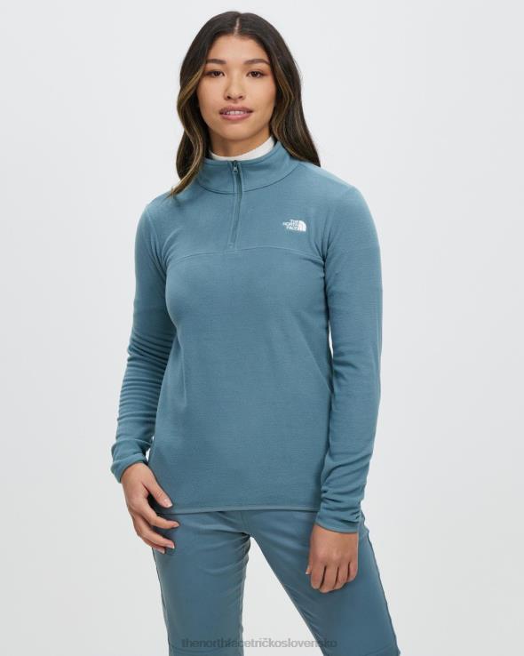 HLH087095 Modrá The North Face tka glacier páperová bunda na 1/4 zips