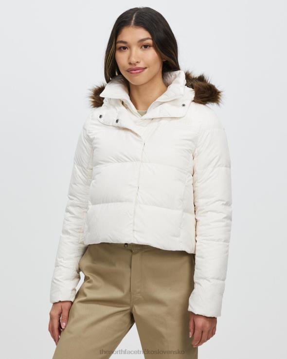 HLH087215 biely The North Face nová páperová krátka bunda dealio