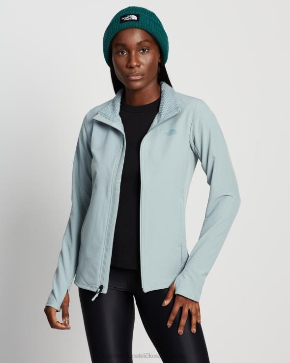 HLH087251 strieborná modrá The North Face behúňový hybrid s futurefleece celoprepínacím zipsom
