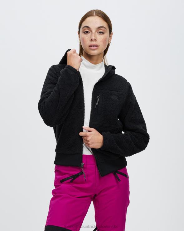 HLH087306 čierna The North Face fleecová mikina na zips s kapucňou dunraven