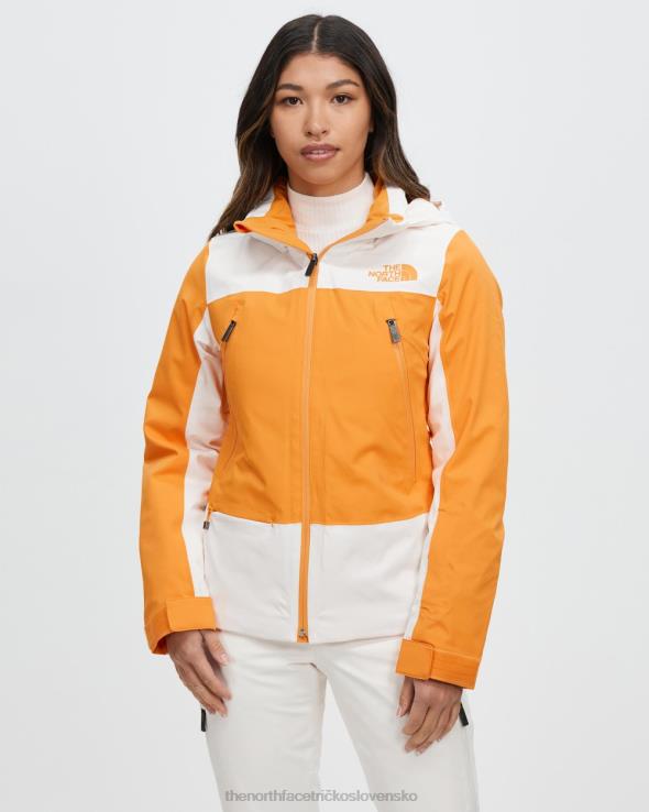 HLH087308 oranžová a biela The North Face bunda lenado