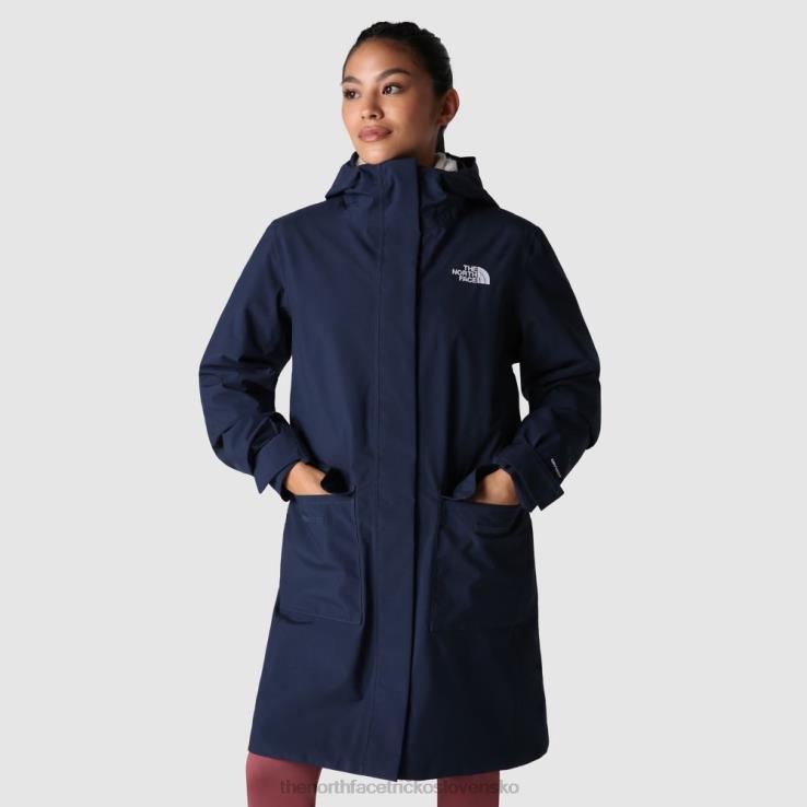 HLH08816 vrcholové námorníctvo The North Face ženy mestský vánok dážď parka II