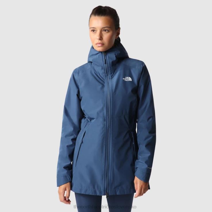 HLH0884 tienisté modré The North Face dámska horská bunda parka shell
