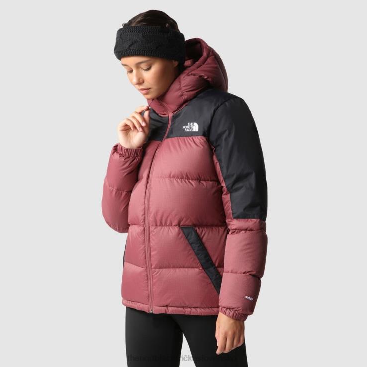 HLH08899 zázvorovo-čierna The North Face zázvorová čierna dámska diablo bunda s kapucňou