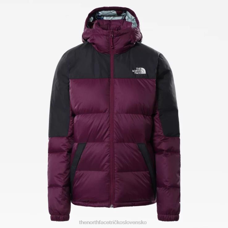 HLH08900 pamplona fialová The North Face dámska diablo páperová bunda s kapucňou
