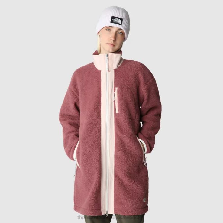 HLH08954 zázvor The North Face dámsky fleecový kabát Cragmont