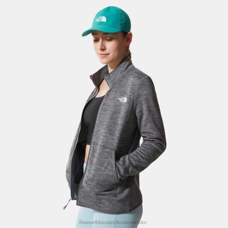 HLH081053 sivá The North Face dámska fleecová bunda canyonlands na zips