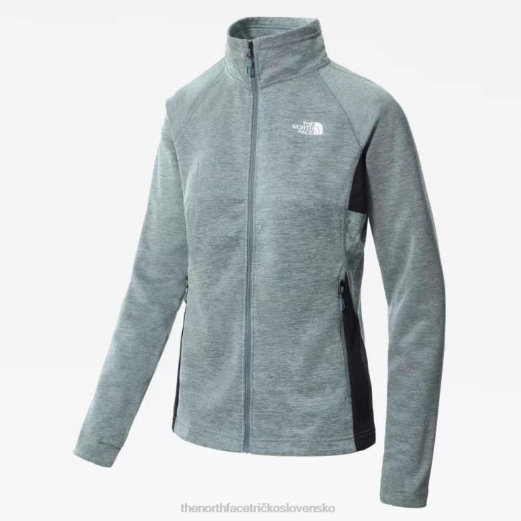 HLH081122 modrá biela The North Face dámska atletická vonkajšia stredná vrstva na zips