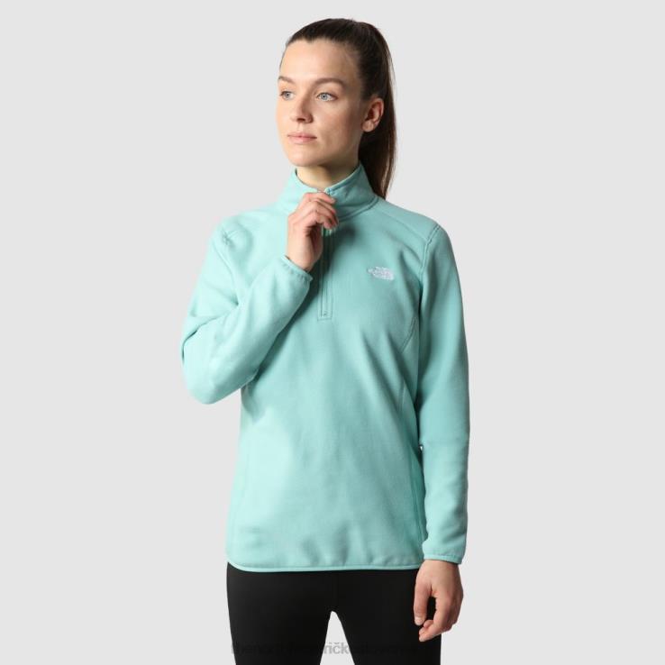 HLH081152 wasabi The North Face dámske 100 glacier 1/4 zips fleece