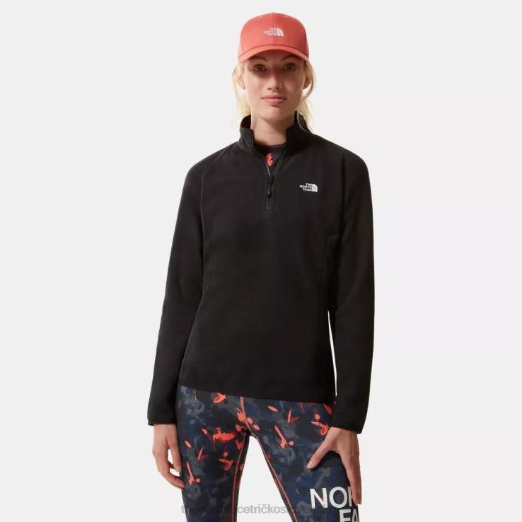 HLH081153 čierna The North Face dámske 100 glacier 1/4 zips fleece