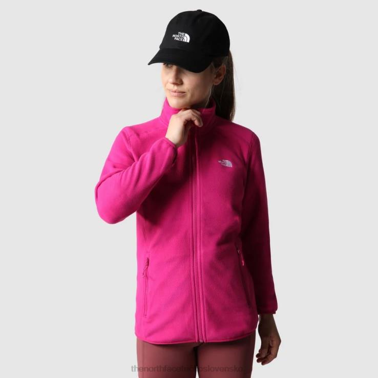 HLH081156 fuschia ružová The North Face dámsky 100 glacier celorozopínací fleece