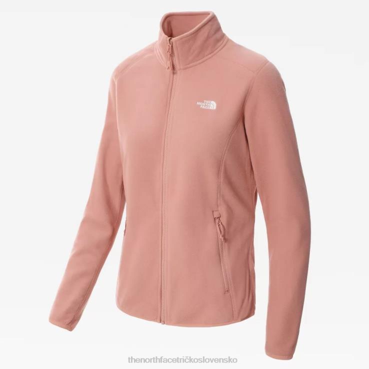 HLH081161 ružový úsvit The North Face dámsky 100 glacier celorozopínací fleece