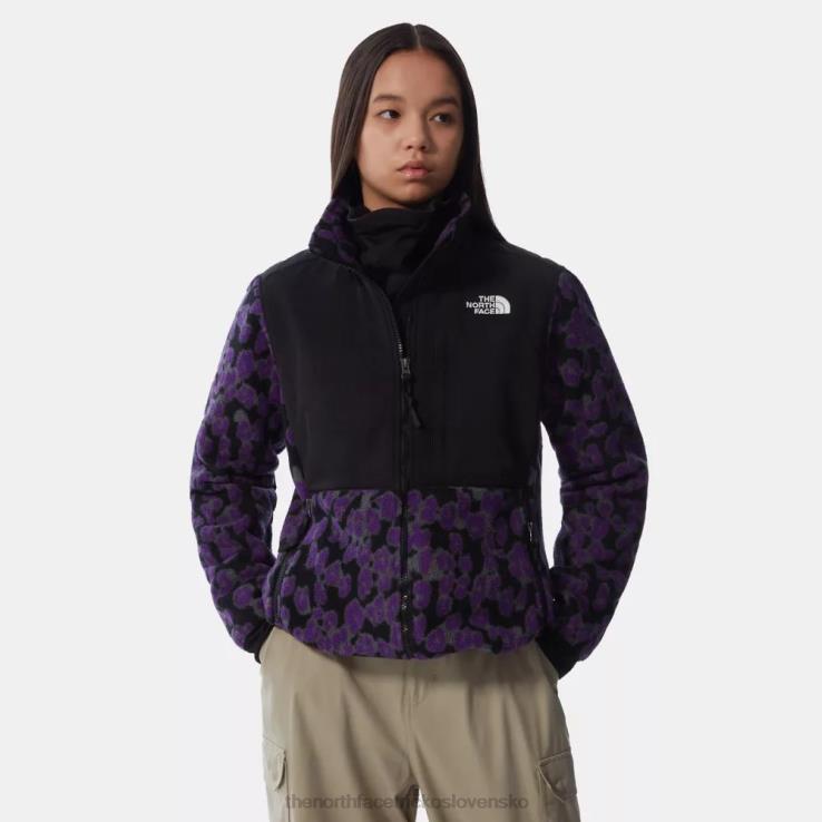 HLH081267 gravitačná fialová The North Face dámska fleecová bunda denali 2 s potlačou