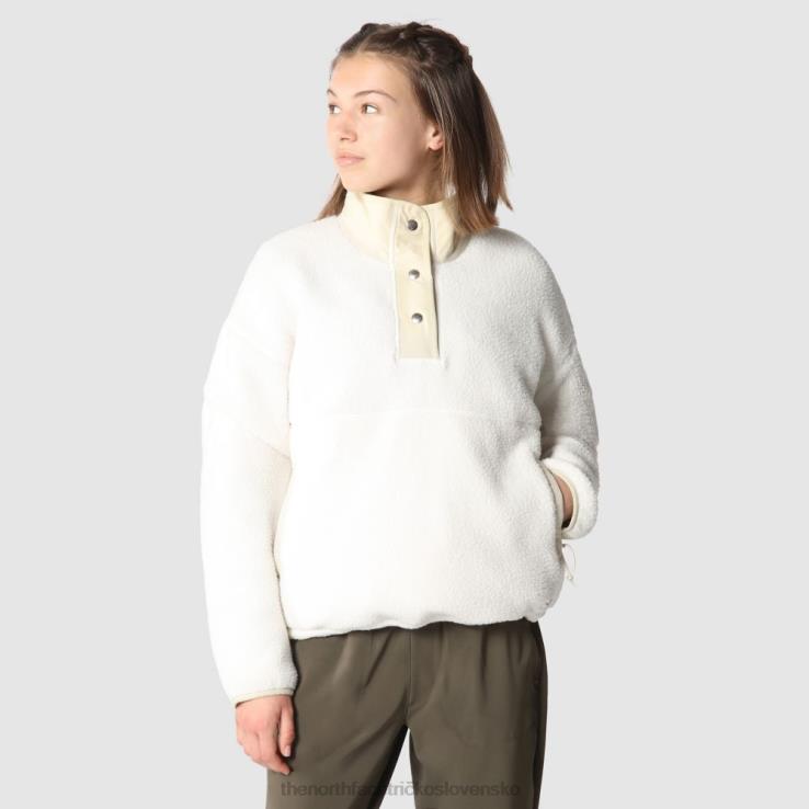 HLH081276 bielo-štrkový The North Face biely štrk dámsky cragmont fleece