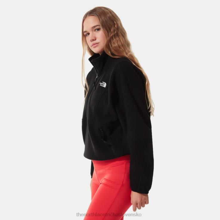 HLH081294 čierna The North Face dámska tka postoj 1/4 zips fleece