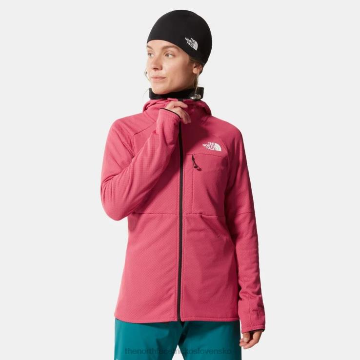 HLH081343 bridlicová ruža The North Face dámska summit séria futurefleece bunda s kapucňou