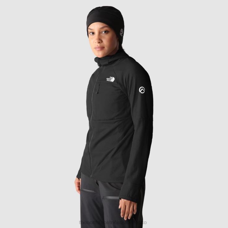 HLH081346 čierna The North Face dámska summit séria futurefleece bunda s kapucňou