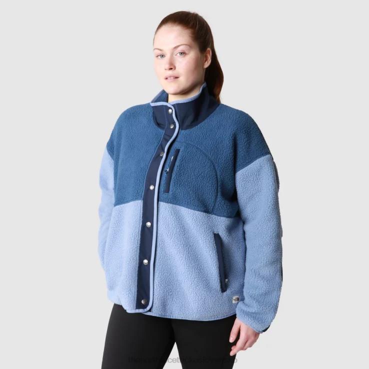 HLH081464 ľudová modrá The North Face dámska páperová bunda Cragmont veľkej veľkosti
