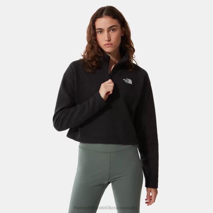 HLH081558 čierna The North Face dámsky 100 glacier cropped fleece