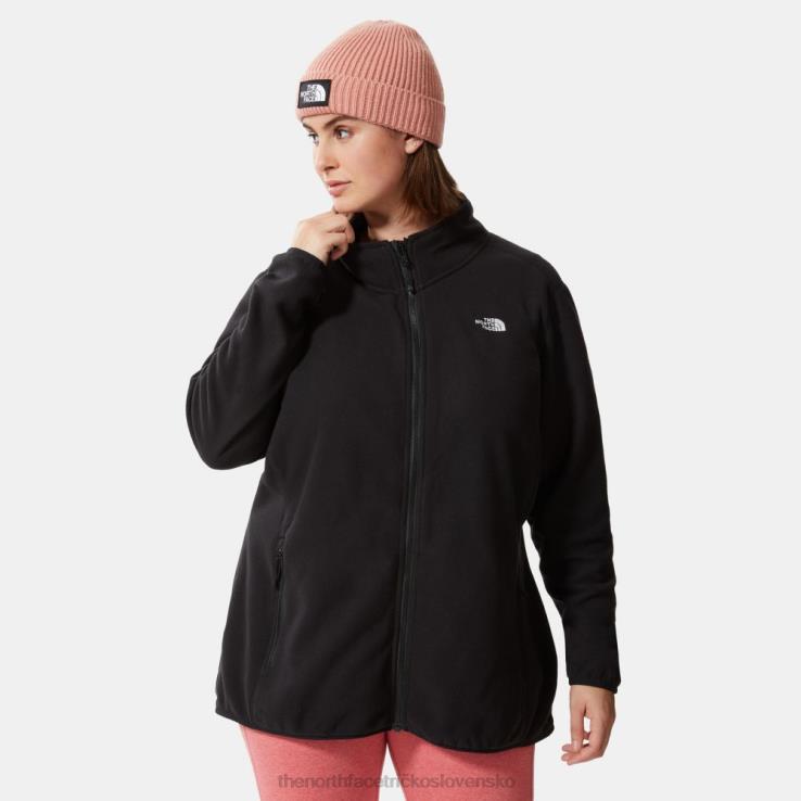 HLH081563 čierna The North Face dámsky fleece ľadovec plus veľkosť 100 na zips