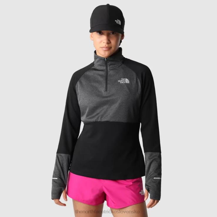 HLH081585 sivá The North Face dámsky fleece so 1/4 zipsom