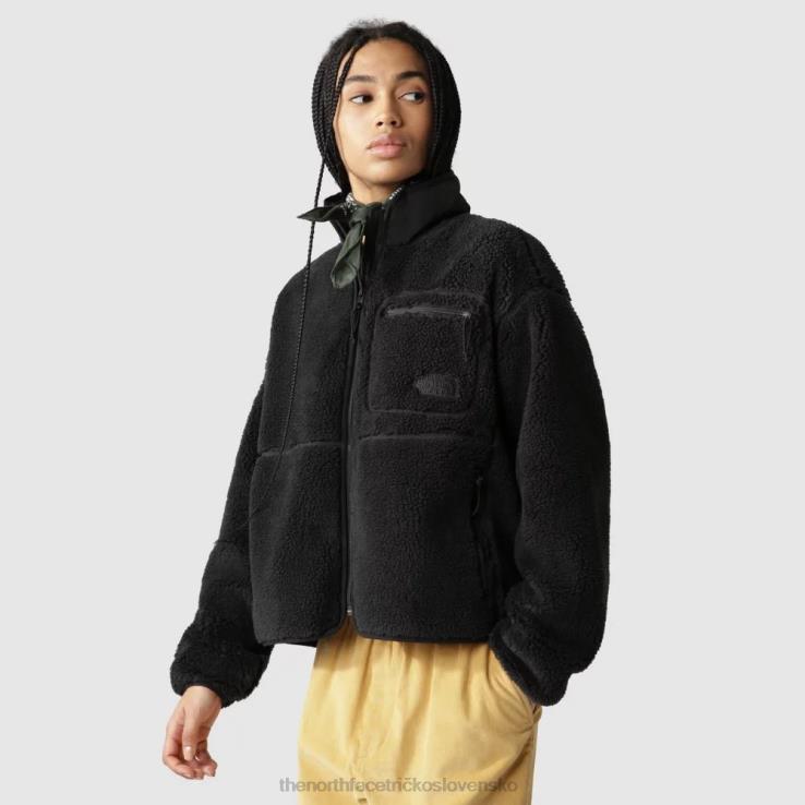 HLH081710 čierna The North Face dámska fleecová bunda s extrémnym vlasom na zips
