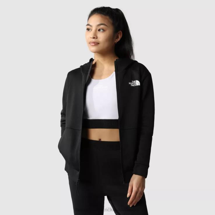 HLH082171 čierna The North Face dámsky tréningový fleece na zips