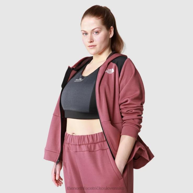 HLH082204 zázvor tmavý The North Face dámsky tréningový fleece nadmernej veľkosti