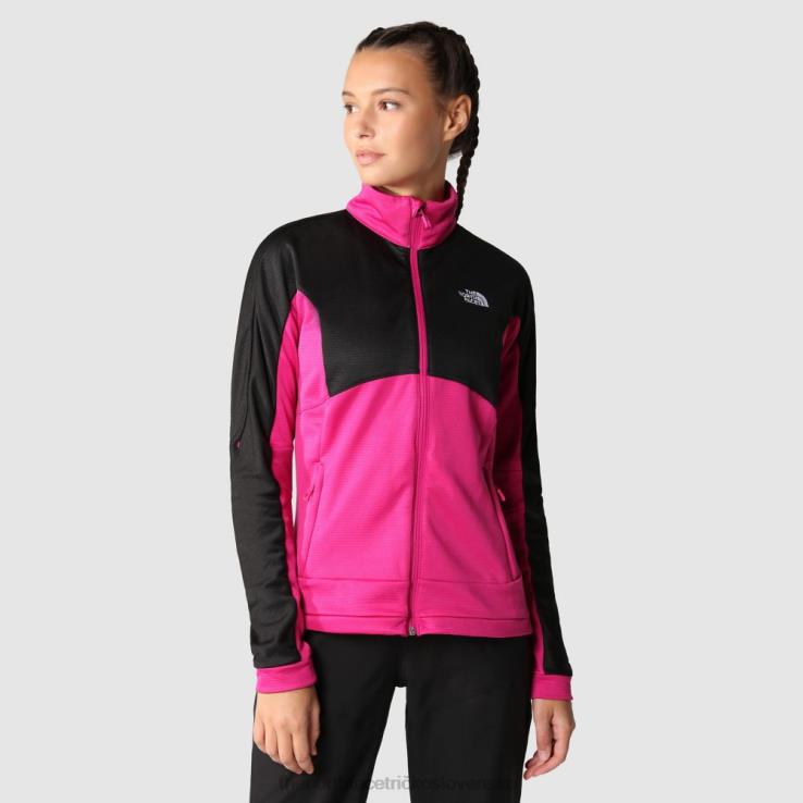 HLH082258 fuschia ružová The North Face dámska atletická outdoorová kruhová stredná bunda na zips