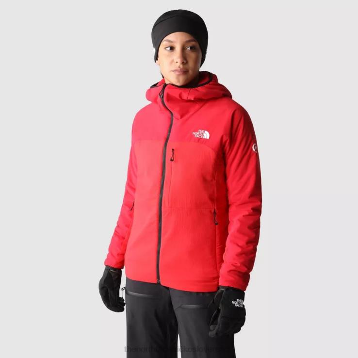 HLH082307 červená The North Face dámska mikina s kapucňou casaval