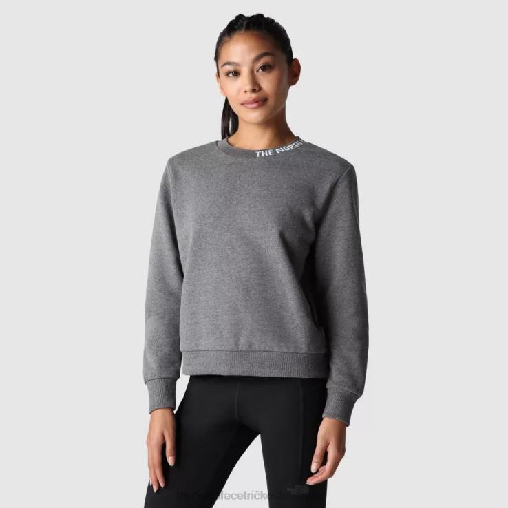 HLH08364 sivá The North Face dámsky pulóver zumu crew s krkom