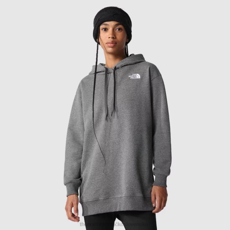 HLH08366 sivá The North Face dámska zumu mikina s kapucňou
