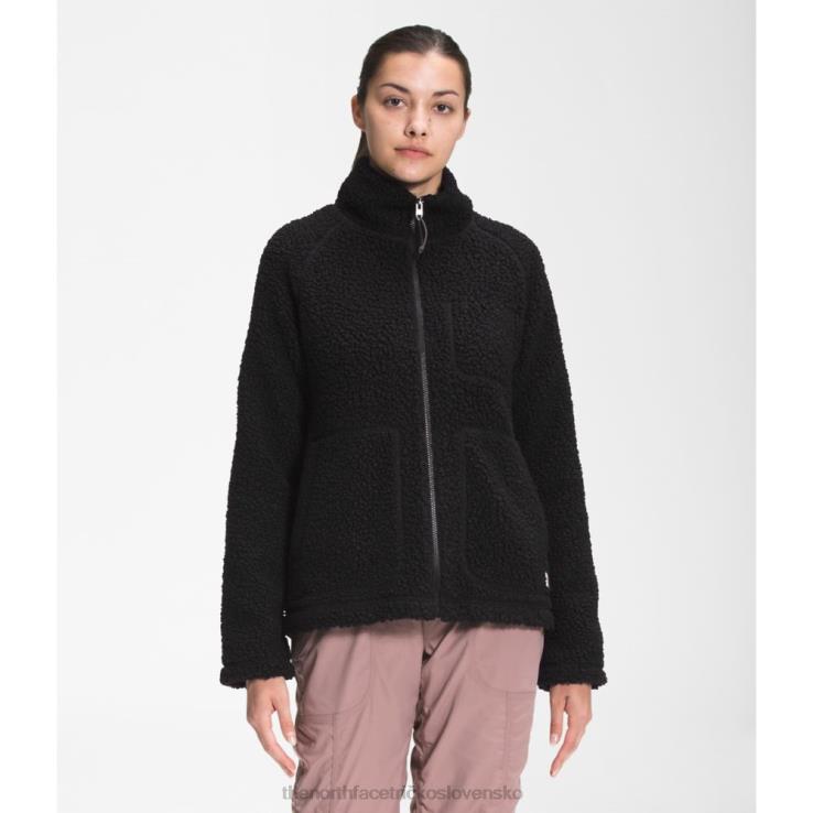 HLH083875 čierna The North Face dámsky hrebeňový fleece celoprepínací zips