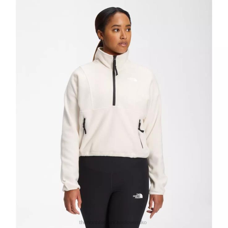 HLH084387 biely The North Face dámske tka postoj zips fleece