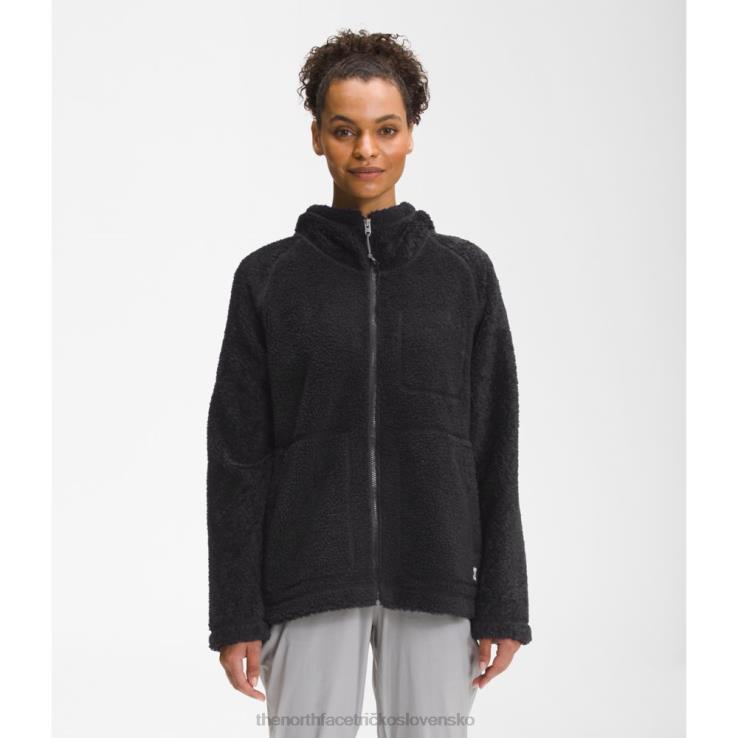 HLH085138 čierna The North Face dámska mikina s kapucňou z hrebienkového fleecu