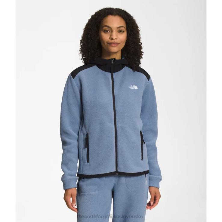 HLH085203 ľudová modrá The North Face dámska bunda alpine polartec 200 s kapucňou na zips