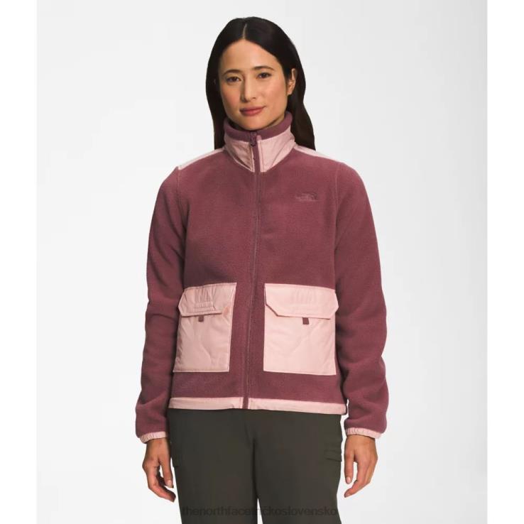 HLH085215 zázvor The North Face dámska bunda s kráľovským oblúkom na zips
